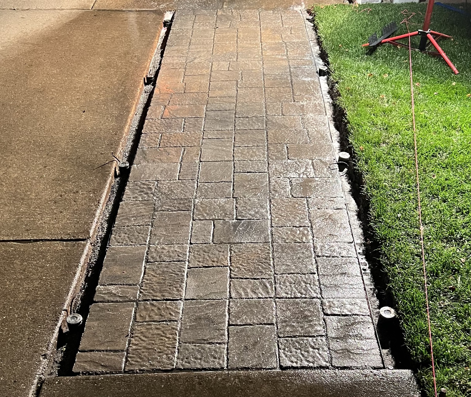 Paver walkway project